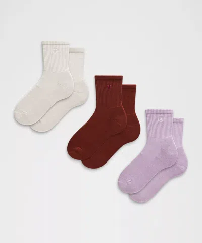 Lululemon Unisex Daily Essential Quarter Socks