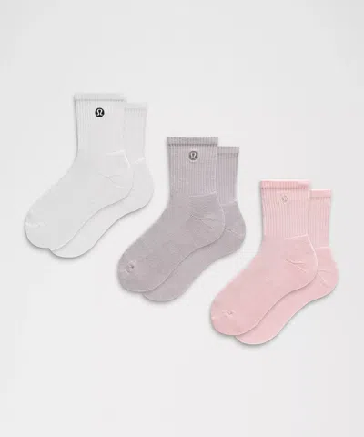 Lululemon Unisex Daily Essential Quarter Socks