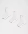 Lululemon Unisex Daily Essential Quarter Socks 3 Pack