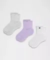 Lululemon Unisex Daily Essential Quarter Socks 3 Pack