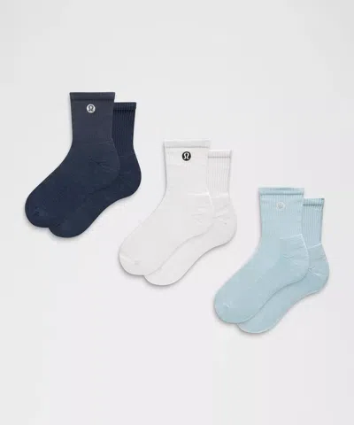 Lululemon Unisex Daily Essential Quarter Socks In Multi