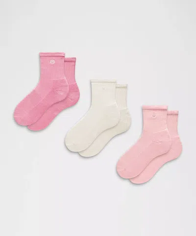 Lululemon Unisex Daily Essential Quarter Socks In Multi