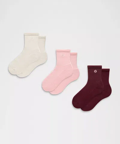 Lululemon Unisex Daily Essential Quarter Socks In Multi