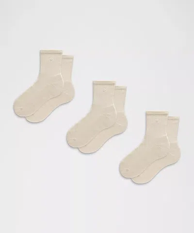 Lululemon Unisex Daily Essential Quarter Socks In Neutral