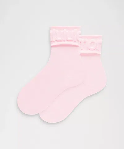 Lululemon Unisex Fold-over Terry Quarter Socks