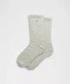 Lululemon Unisex Fuzzy Crew Socks In Green