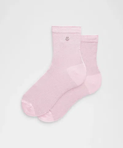 Lululemon Unisex Glitter Quarter Socks