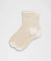 Lululemon Unisex Glitter Quarter Socks In Neutral