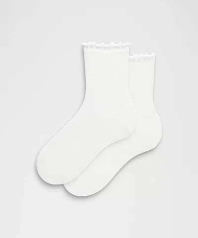 Lululemon Unisex Lettuce Edge Quarter Socks