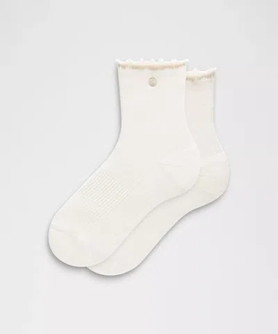 Lululemon Unisex Lettuce Edge Quarter Socks