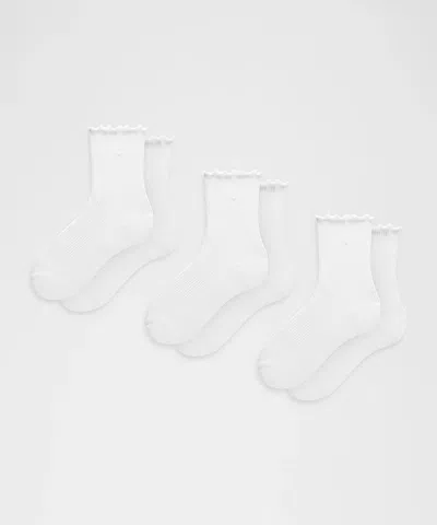 Lululemon Unisex Lettuce Edge Quarter Socks