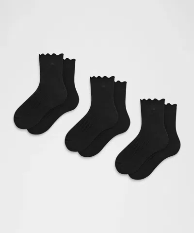 Lululemon Unisex Lettuce Edge Quarter Socks