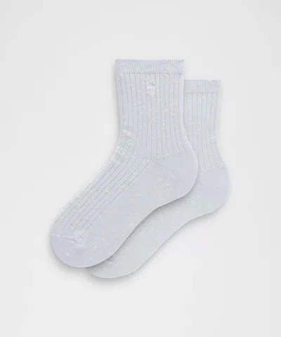 Lululemon Unisex Neon Speckled Quarter Socks