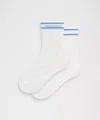 Lululemon Unisex Open Knit Quarter Socks