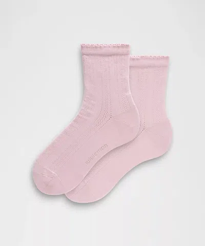 Lululemon Unisex Pointelle Quarter Socks