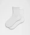 Lululemon Unisex Pointelle Quarter Socks In White