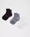 Lululemon Unisex Power Stride Ankle Socks 3 Pack