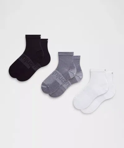 Lululemon Unisex Power Stride Ankle Socks 3 Pack