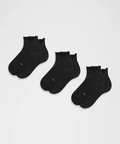 Lululemon Unisex Power Stride Ankle Socks 3 Pack