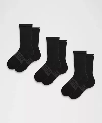 Lululemon Unisex Power Stride Crew Socks 3 Pack