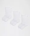 Lululemon Unisex Power Stride Crew Socks 3 Pack