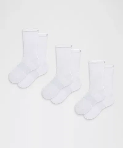 Lululemon Unisex Power Stride Crew Socks 3 Pack
