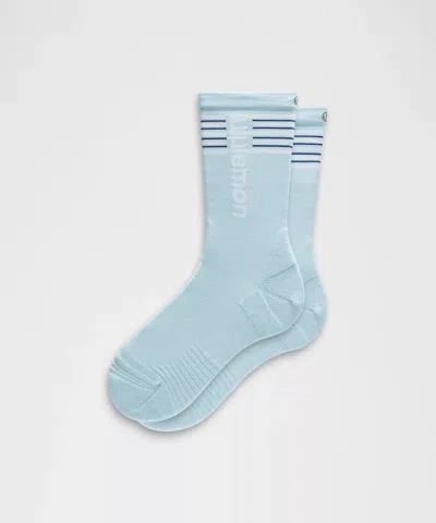Lululemon Unisex Power Stride Crew Socks In Blue