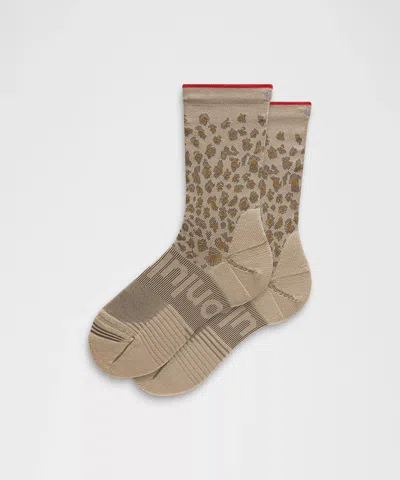 Lululemon Unisex Power Stride Crew Socks In Brown