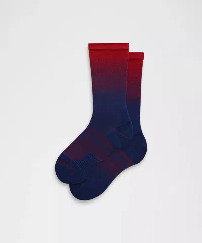 Lululemon Unisex Power Stride Crew Socks Ombre In Multi