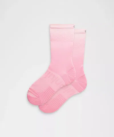 Lululemon Unisex Power Stride Crew Socks Ombre In Pink