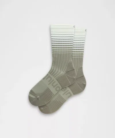 Lululemon Unisex Power Stride Crew Socks Reflective Grid
