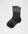 Lululemon Unisex Power Stride Crew Socks Reflective Grid