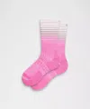Lululemon Unisex Power Stride Crew Socks Reflective Grid