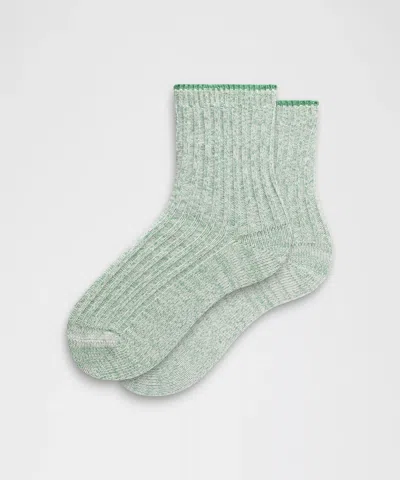 Lululemon Unisex Quarter-length Ragg Socks In Gray