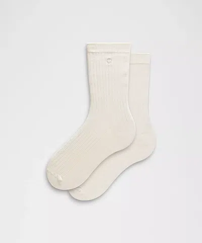 Lululemon Unisex Ribbed Cotton-blend Crew Socks