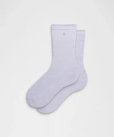 Lululemon Unisex Ribbed Cotton-blend Crew Socks