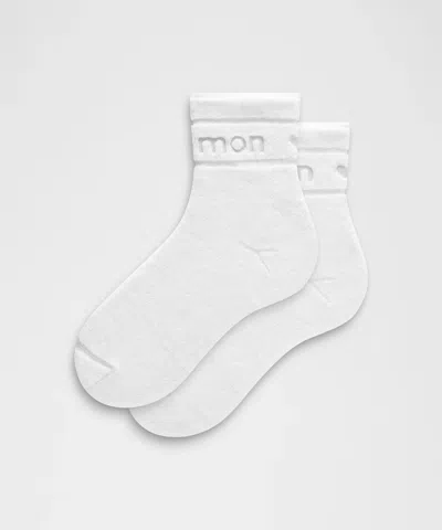 Lululemon Unisex Terry Quarter Socks