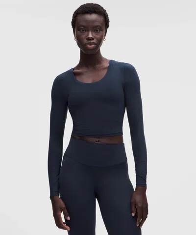 Lululemon Unrestricted Power Cropped Long-sleeve Shirt