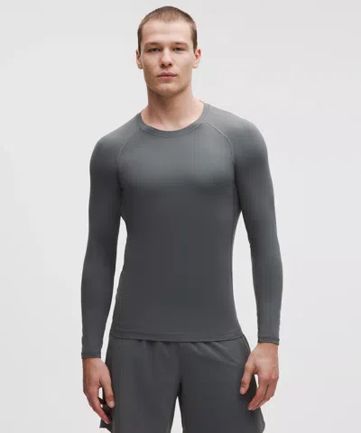 Lululemon Unrestricted Power Long-sleeve Shirt In Gray