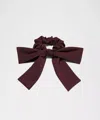 Lululemon Uplifting Scrunchie Big Bow In Burgundy