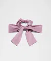Lululemon Uplifting Scrunchie Big Bow In Pink