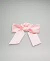 Lululemon Uplifting Scrunchie Big Bow In Pink