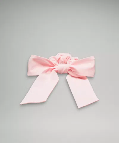 Lululemon Uplifting Scrunchie Big Bow In Pink
