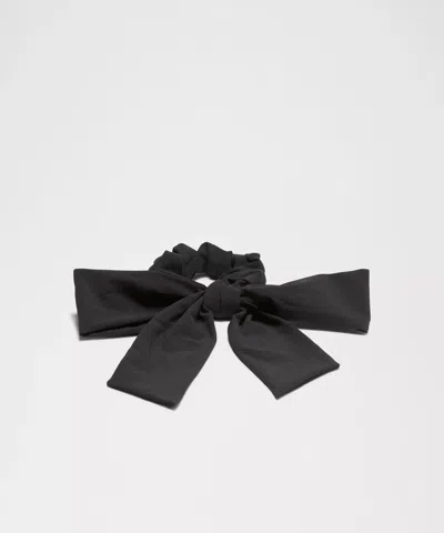 Lululemon Uplifting Scrunchie Big Bow In Black