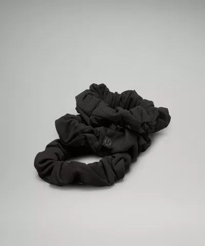 Lululemon Uplifting Scrunchies 3 Pack In Black