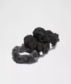 Lululemon Uplifting Scrunchies 3 Pack In Black