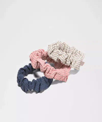 Lululemon Uplifting Scrunchies Textured 3 Pack In Neutral