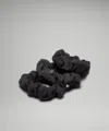 Lululemon Uplifting Scrunchies Textured 3 Pack In Black