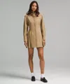 Lululemon Utilitech Twill Utility Shirt Dress In Gold