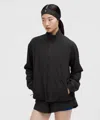 Lululemon Uv-protective Cinch-waist Running Jacket In Black